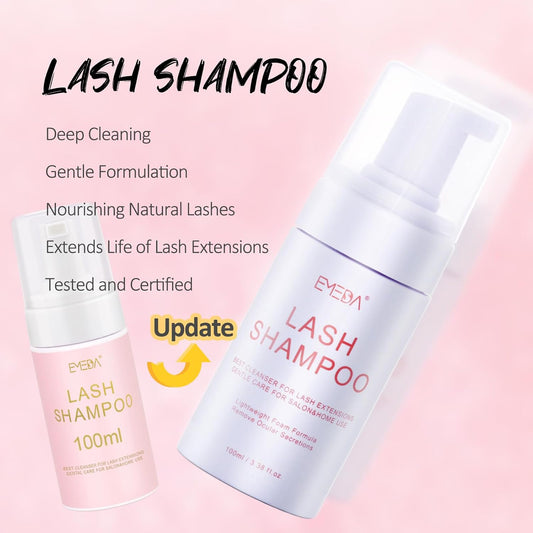 100ML Shampooing Pour Les Cils Nettoyant Moussant Pour Les Cils Shampooing Pour Les Cils Pour Les Extensions Cils Et Le Toilettage Éliminer Le Maquillage Et La Saleté De Cils