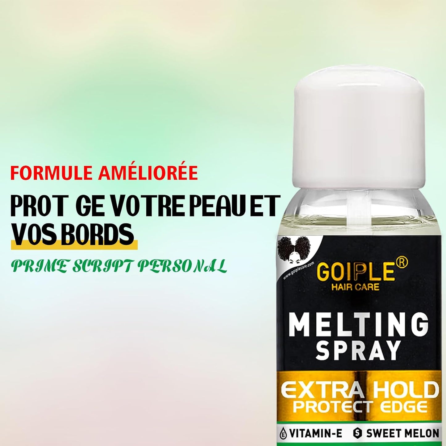 3.4 Fl Oz Lace Melting Spray and Melting Spray Wig Colle Perruque for Wigs, Extra Hold Spritz Spray Lace Adhesive Spray Pour Perruques Fermées Extensions De Perruques