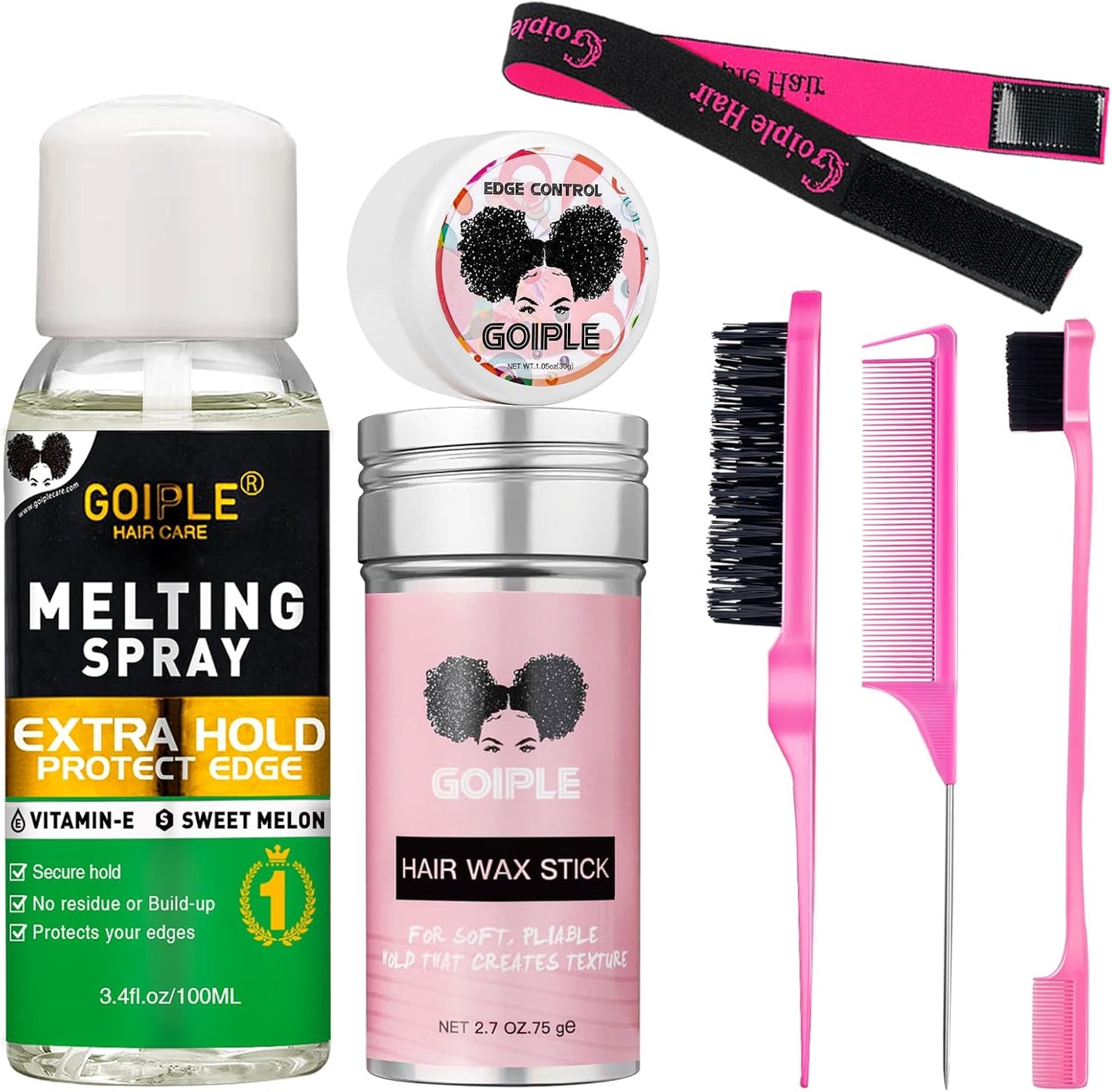 3.4 Fl Oz Lace Melting Spray and Melting Spray Wig Colle Perruque for Wigs, Extra Hold Spritz Spray Lace Adhesive Spray Pour Perruques Fermées Extensions De Perruques