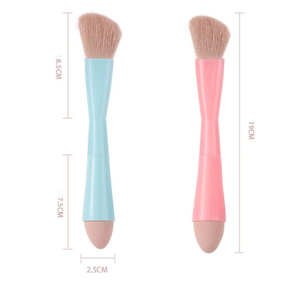 Multitasker 4-In-1 Makeup Brushes Portable Travel Make up Brushes Detachable Makeup Brush Set