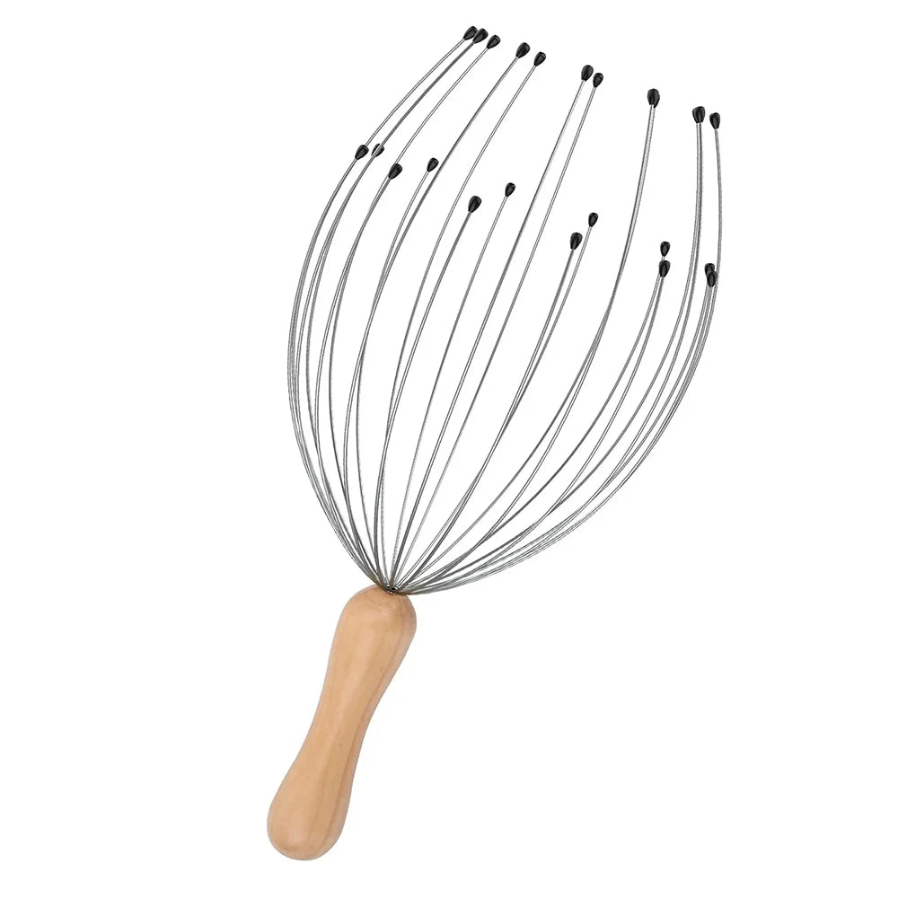 Head Massage Octopus Scalp Relax Healing Neck Claw Massage Anti-Stress Pain Relief Relax Spa Headache Stimulate Blood Circulate